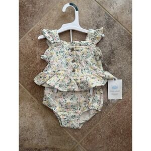 Cloud Island Girls Floral Outfit Set Size 3 Months NWT